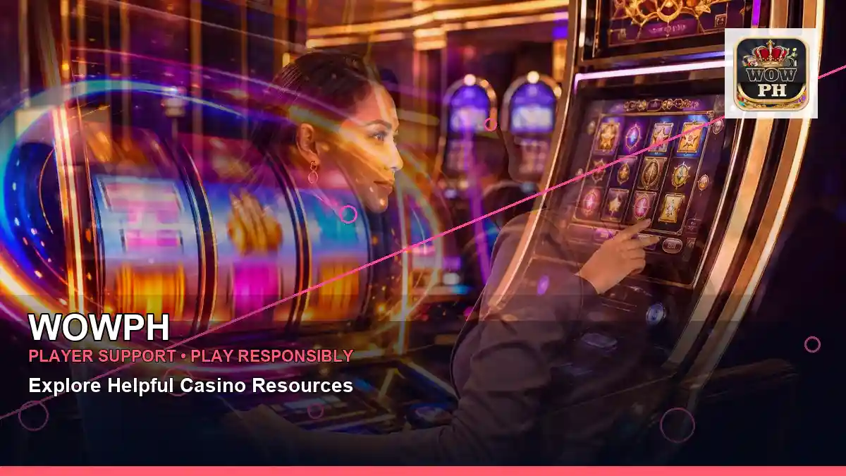 WOWPH layered collage party online slot games highlighting mobile-friendly casino play
