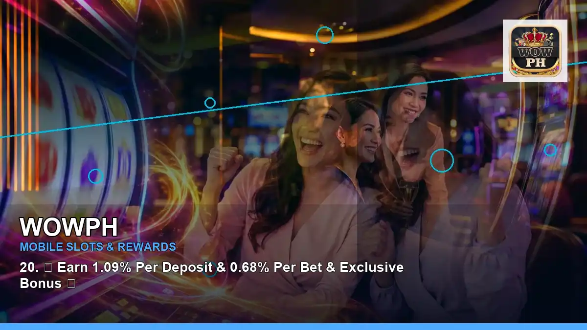 WOWPH high-energy mobile casino first deposit rewards in a right-diagonal layout for Philippine players