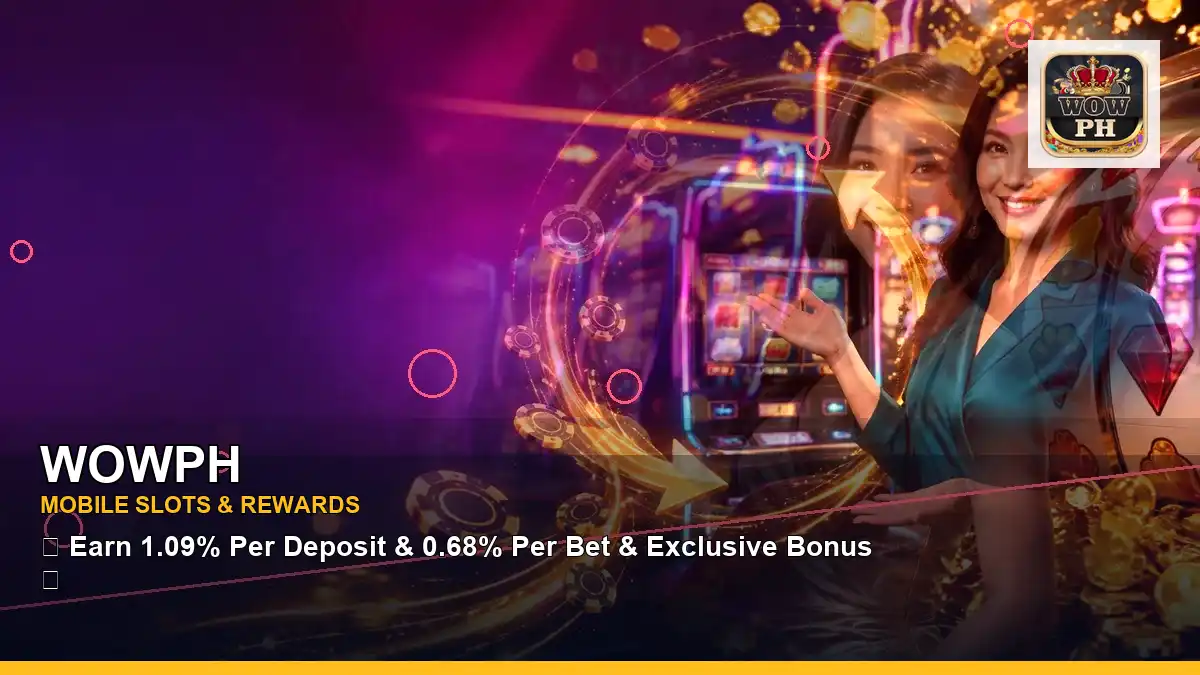 WOWPH fruit reels online slot games featuring an adult Filipina casino host with a wide-action composition