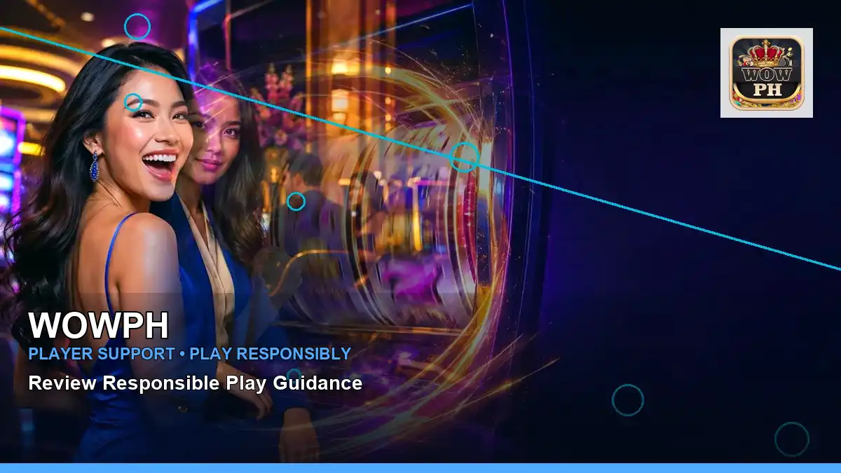 WOWPH high-energy mobile casino first deposit rewards in a left-framed layout for Philippine players